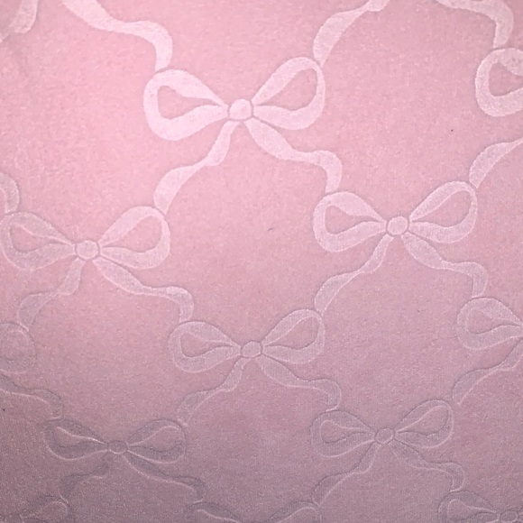 🆕- Juicy Couture Light Pink Bow-Patterned Beach Tote with Bathing Suit Bag - Picture 12 of 15